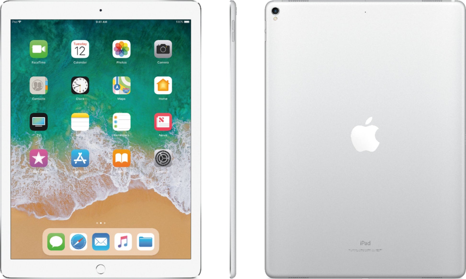 Apple iPad Pro 12.9in Tablet (256GB Wi-FI Silver)(Renewed)