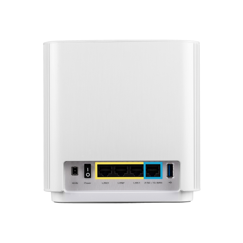 ASUS ZenWiFi Whole-Home Tri-Band Mesh WiFi 6E System (ET9 3PK) Coverage up to 7800 sq.ft 7800Mbps New 6GHz Band AiMesh Lifetime Free Internet Security