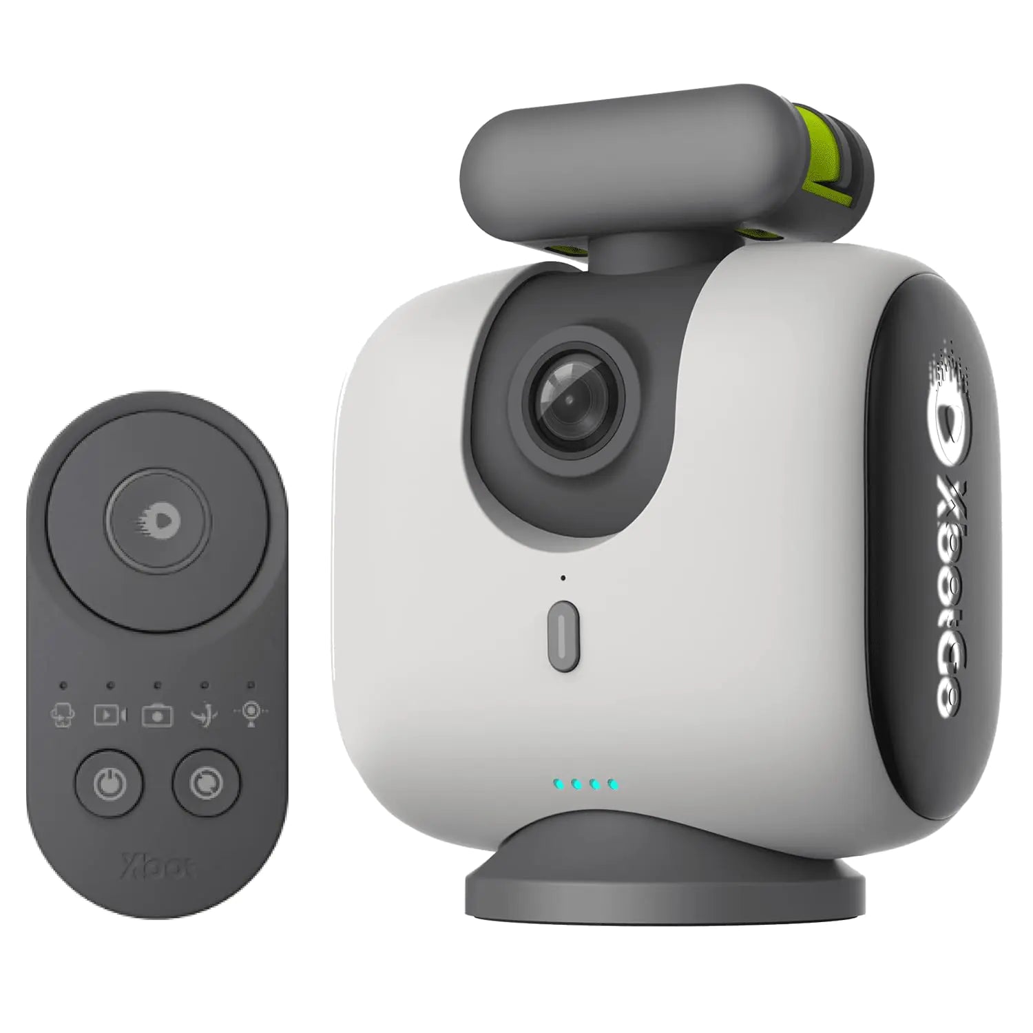 XbotGo Chameleon AI Powered Sports Action Camera Sports Gimbal Tracking System with Team and Player Tracking COMS 4K Video 360° Rotation 120° FOV Live Streaming (Pearl Grey)